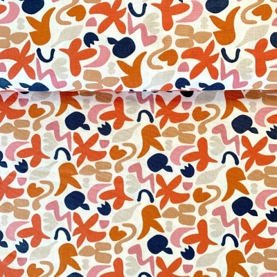 Tecido de Algodão - Geométrico Colorido