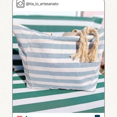 Linho Alentejano com riscas - Resinado