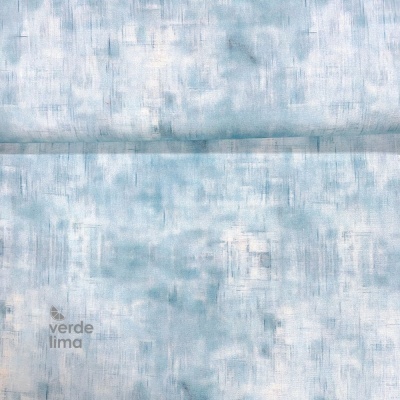 Tecido de Algodão - Estampado Digital - Modern Bird - Azul