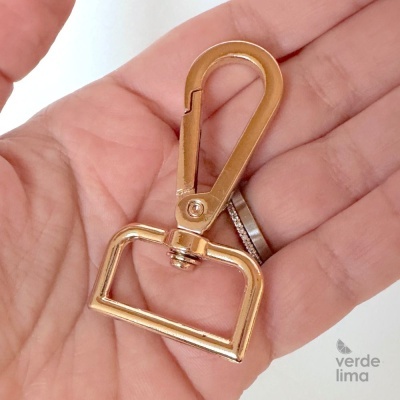 Mosquetão premium rectangular para alças de 25mm