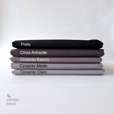 Pack de retalhos - Nylon plastificado - Tons Cinzas