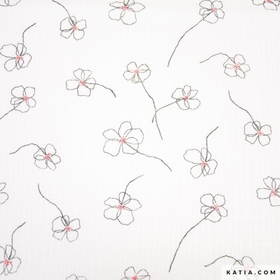 Musselina de algodão - Mackintosh Flowers