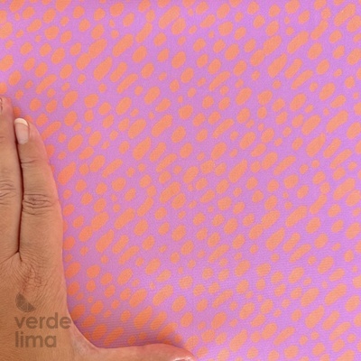 Minimate Impermeável - Salpicos laranja e lilás