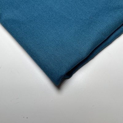 Retalho 30cm x 150cm - Tecido liso de algodão - Petróleo escuro