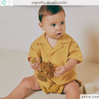 Musselina de algodão - Africa Dots