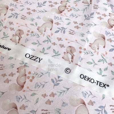 Tecido de Algodão - Estampado Digital - Ozzy