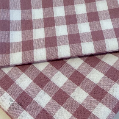 Pack de retalhos - Vichy e cambraia de algodão - Malva