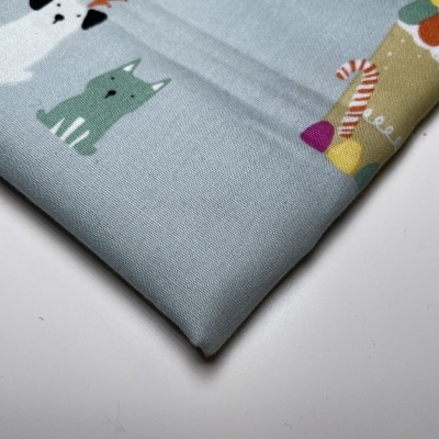 Retalho 62cm x 145cm - Tecido de Algodão - Nöel Dogs