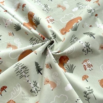 Pack de retalhos - Bear and moose