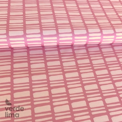 Minimate Impermeável - Traços fundo rosa