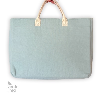 Mala de portátil - Canvas azul claro Mala de portátil - Canvas azul claro