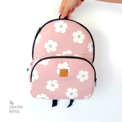 Mochila infantil - Raincoat flores rosa