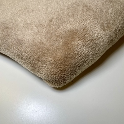 Retalho 47cm x 145cm- PELÚCIA CORALINA DUPLA FACE - Bege Escuro