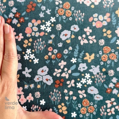 Bombazine estampada - Floral