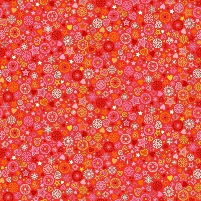 Tecido de Algodão - Christmas Brights - Merry Motifs