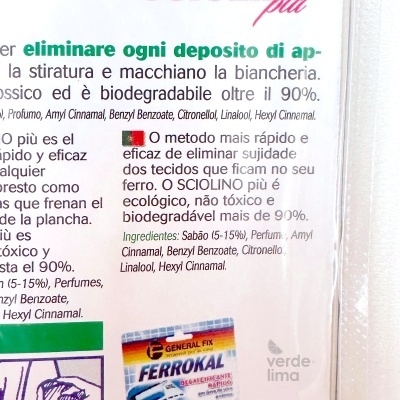 Barra para limpar o ferro - SCIOLINO PIU Barra para limpar o ferro - SCIOLINO PIU