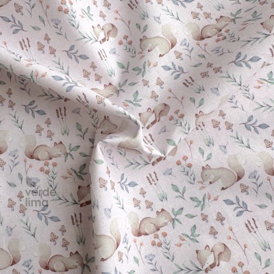 Tecido de Algodão - Estampado Digital - Ozzy