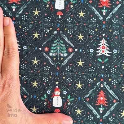 Tecido de Algodão - Nordic noel - Geométrico