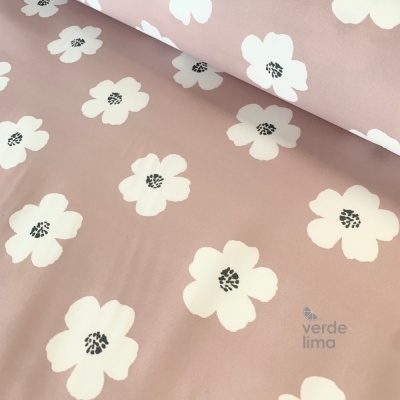 Tecido raincoat - Flores