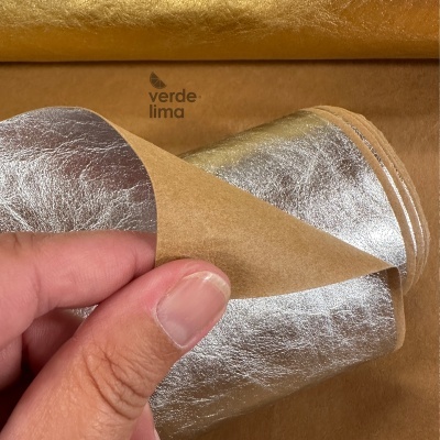 Kraft - Cartão costurável efeito metálico