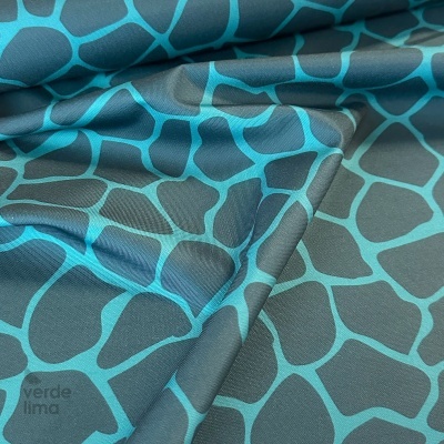 Nylon Impermeável - Malhado tons azuis