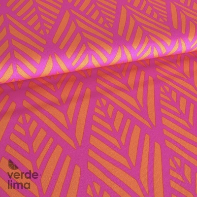 Minimate Impermeável - Geométrico rosa e laranja