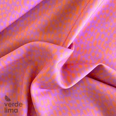 Minimate Impermeável - Salpicos laranja e lilás