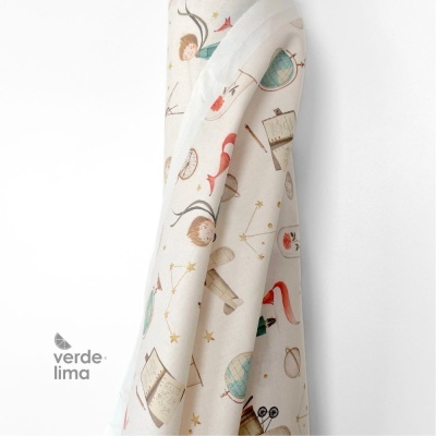 Tecido de Algodão - Estampado Digital - Principezinho