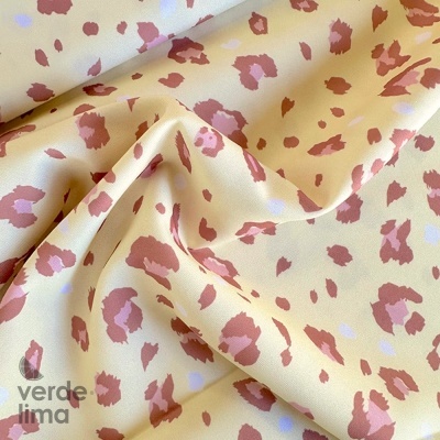 Minimate Impermeável - Leopardo fundo amarelo