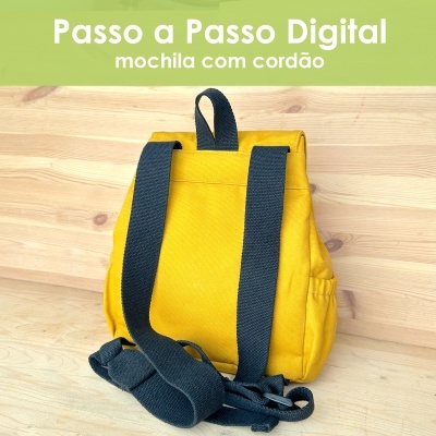 Passo a Passo digital - Mochila com cordão Passo a Passo digital - Mochila com cordão
