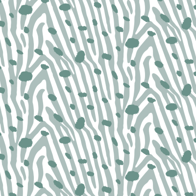 Nylon Impermeável - Padrão Zebra Azul com pintas