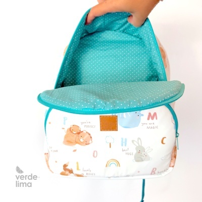 Mochila infantil - Raincoat alfabeto dos animais Mochila infantil - Raincoat alfabeto dos animais