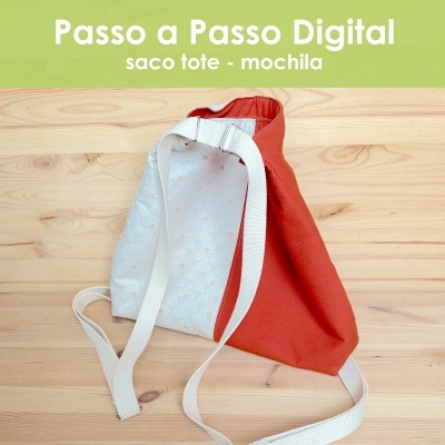 Passo a Passo digital - Saco tote mochila 2 em 1