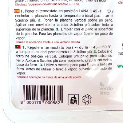 Barra para limpar o ferro - SCIOLINO PIU Barra para limpar o ferro - SCIOLINO PIU