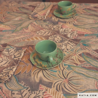 Canvas Reciclado Print - Handmade Leaves