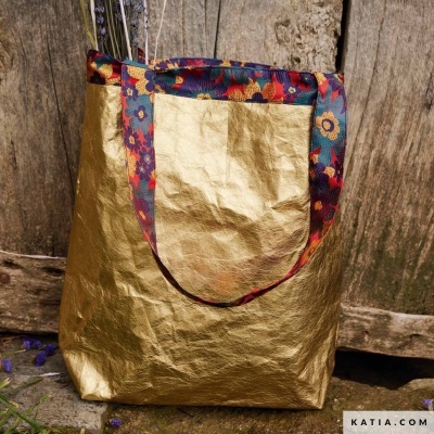 Kraft - Cartão costurável efeito metálico