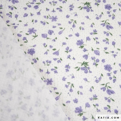 Musselina de algodão - Nordic Flowers