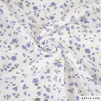 Musselina de algodão - Nordic Flowers