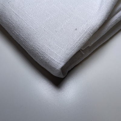 Retalho 46cm x 125cm- Linho liso - Branco