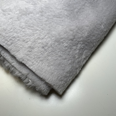 Retalho 27x145 - Pelúcia coralina dupla face - Cinzento