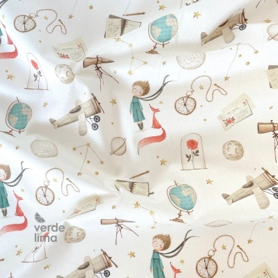 Tecido de Algodão - Estampado Digital - Principezinho