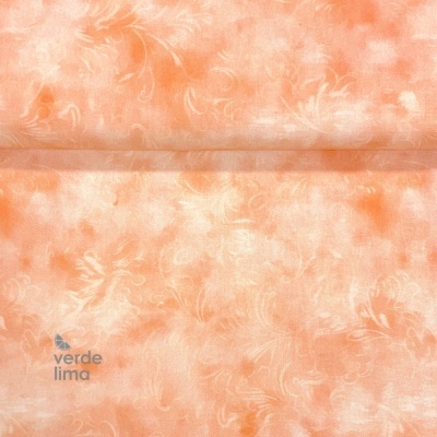 Tecido de Algodão - Estampado Digital - Modern Bird - Salmão