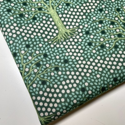 Retalho 39x110 - Tecido de Algodão - Hometown - Applegarden Pine