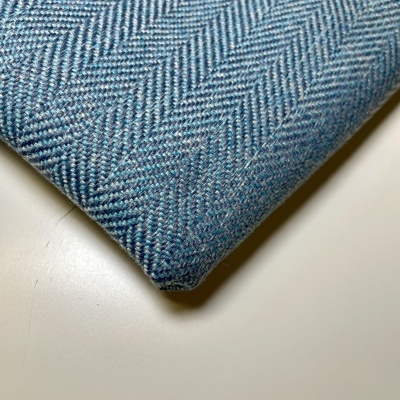 Retalho 36cm x 145cm- Fazenda espinhada (Tweed)- Azul Turquesa