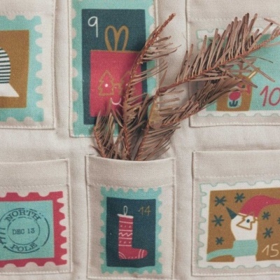 Painel - Xmas Stamps Calendar - Calendário do Advento