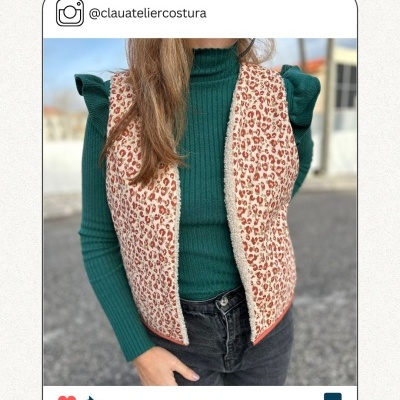 Tecido de Algodão - Animal Print Tons Terra