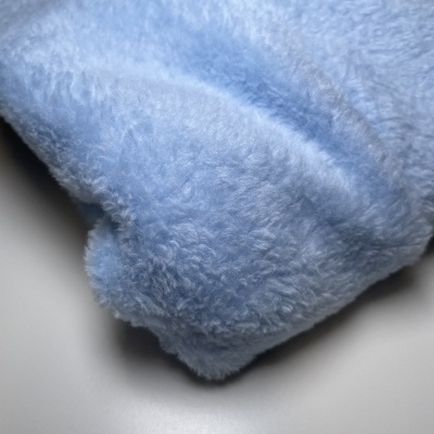 Retalho 74cm x 145cm- Pelúcia coralina dupla face - Azul