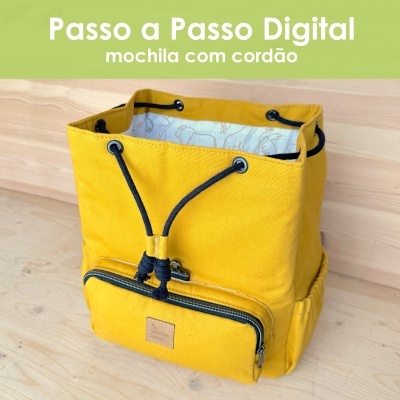 Passo a Passo digital - Mochila com cordão Passo a Passo digital - Mochila com cordão