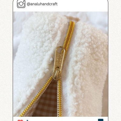 Cursores de fecho zipper malha 5 metalizados