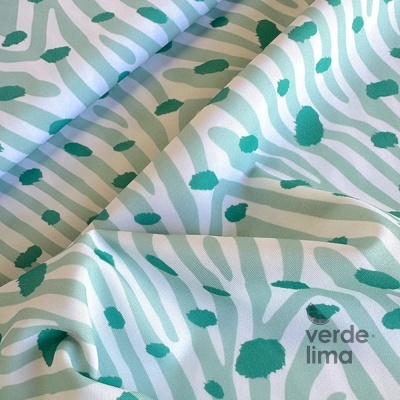 Minimate Impermeável - Padrão Zebra Azul com pintas